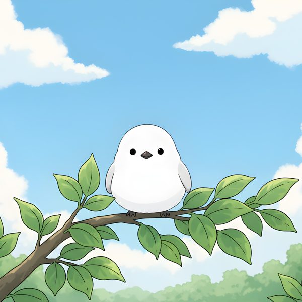 夏のシマエナガ